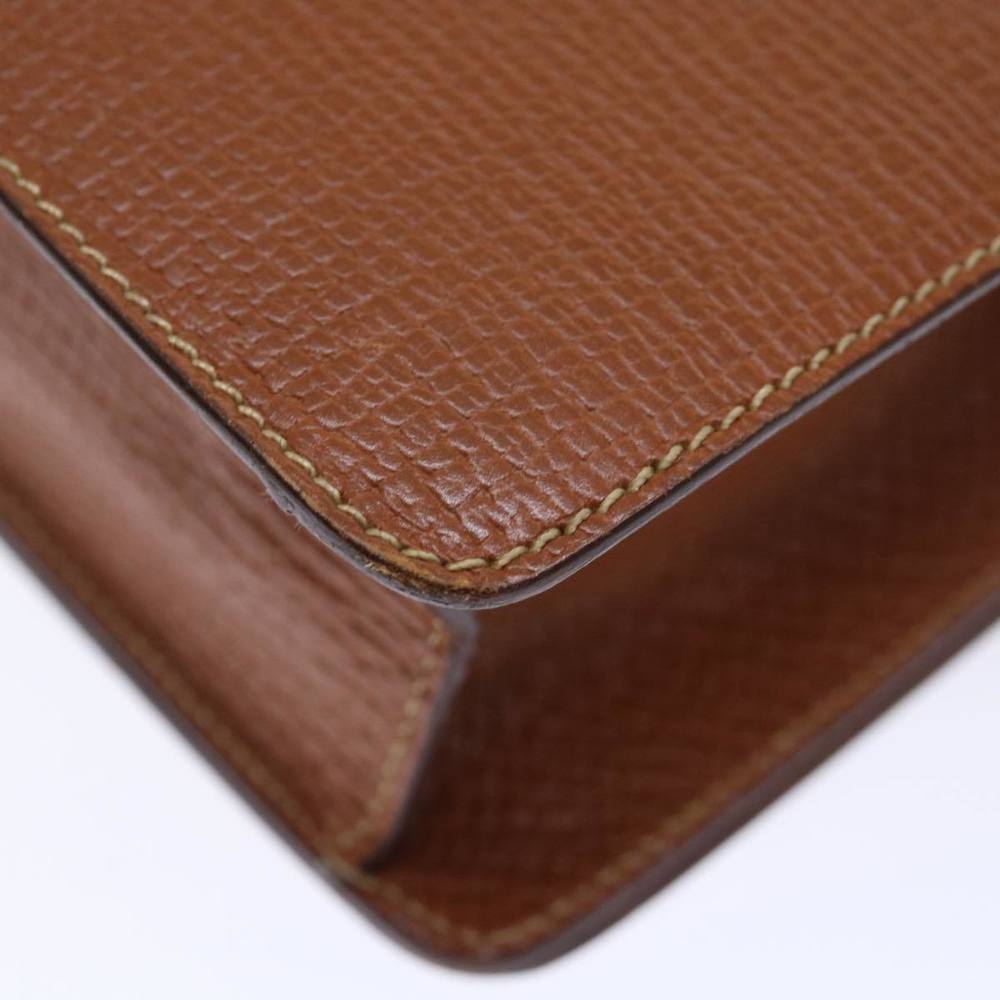 LOEWE Hand Bag Leather Brown Auth 71590 - Picture 16 of 16